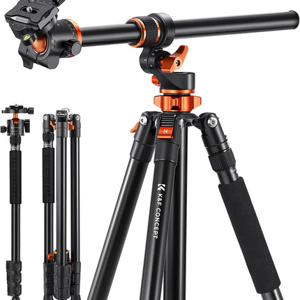 K&F Aluminum 4 Section KF09119 Tripod Load Capacity 10kg T254A7 and BH 28L