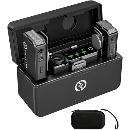 Hollyland LARK MAX Duo 2-Person Wireless Microphone System (2.4 GHz- Black)