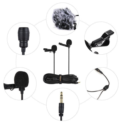Comica SIG.LAV V03 Lavalier Lapel Microphone 10 dB Adjustable Clip-on Mini Omnidirectional Condenser mic