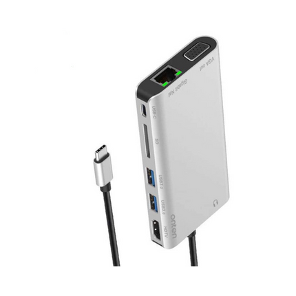 Onten OTN-9591B 8 IN 1 Type-C Multi-Function Dock Station