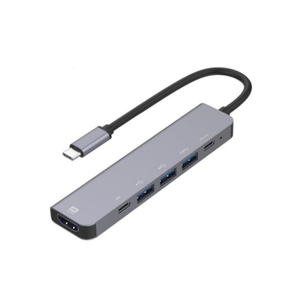 Onten UC906 6 in 1 USB-C To 4K HDMI HUB