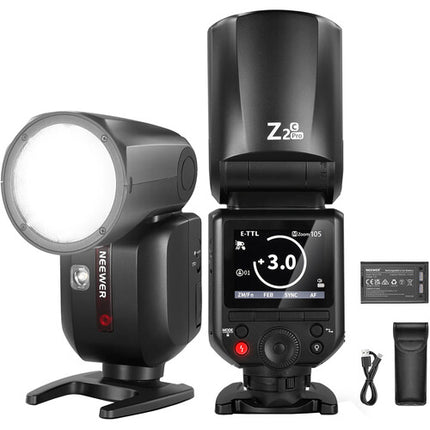 NEEWER Z2PRO TTL Round Head Flash Speedlite