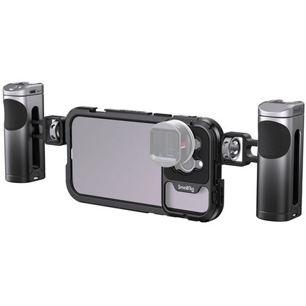 SmallRig Mobile Video Cage Kit with Dual Handles for iPhone 14 Pro