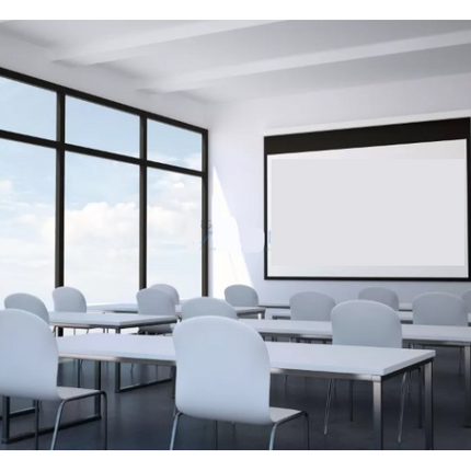 Generic Motorized Projection Screen Electric Roll Up Projector Screen With Remote 400 x 300 cm